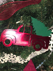 Red Christmas Truck Ornament